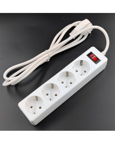 SP4W-518 GARDA. Сетевой фильтр 4 розетки,1,8м, белый. 5bites в Томске