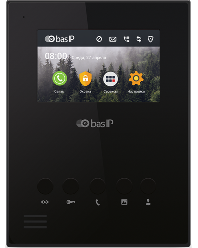 AU-04LA (AU-04L) BLACK. Монитор IP-домофона. BAS-IP в Томске