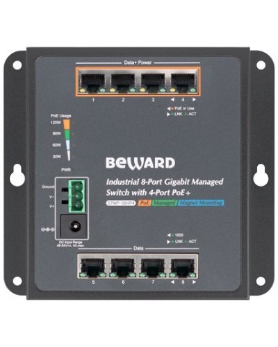 STWP-08HP4. Коммутатор 8-портовый. Beward в Томске