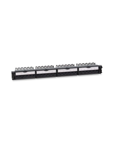 PL-24-KJ-RJ45-Cat.6a-180T (11832c): Патч-панель 19" (1U), 24 порта RJ-45, категория 6a, с задним кабельным организатором в Томске