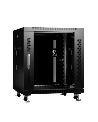 SH-05C-12U60/60-BK (8554c). Шкаф телекоммуникационный 19 напольный 12U. CABEUS в Томске