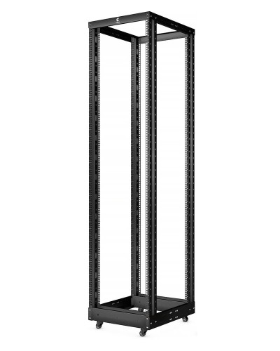 RA-32U-1000-BK (10158c). Открытая стойка 19, 32U, двухрамная, усиленная, цвет черный. CABEUS в Томске