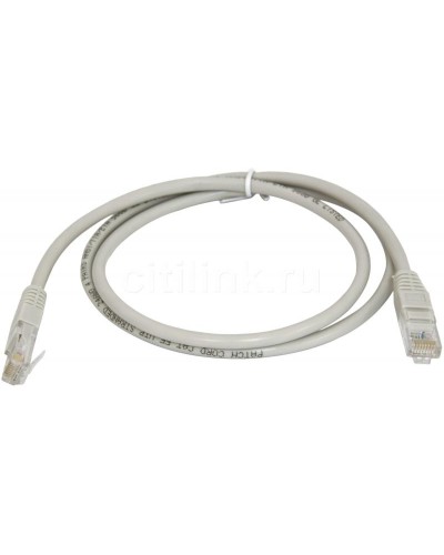 PC-UTP-RJ45-Cat.5e-0.3m (7209c), серый. Патч-корд медный. CABEUS в Томске