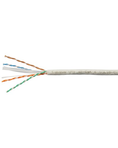 UTP-4P-Cat.6-SOLID-LSLTx-GY-100 (11143c-5). Кабель «витая пара» (LAN) для структурированных систем связи. CABEUS в Томске