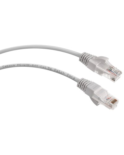 PC-UTP-RJ45-Cat.5e-2m (7213c), серый. Патч-корд медный. CABEUS в Томске