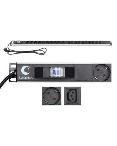 PDU-16-10S-10C13-B (9552c). Блок розеток. CABEUS в Томске