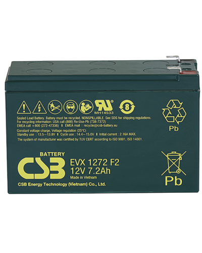 CSB EVX 1272. Аккумулятор герметичный свинцово-кислотный. CSB в Томске