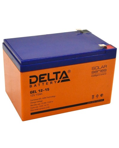 Delta GEL 12-15. Аккумулятор герметичный свинцово-кислотный. Delta в Томске