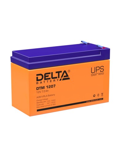 Delta DTM 1207. Аккумулятор герметичный свинцово-кислотный. Delta в Томске