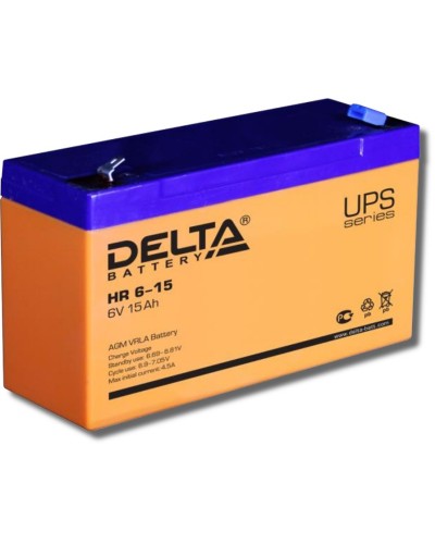 Delta HR 6-15. Аккумулятор герметичный свинцово-кислотный. Delta в Томске