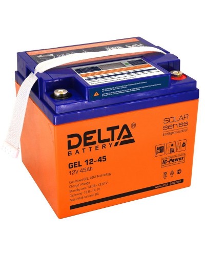 Delta GEL 12-45. Аккумулятор герметичный свинцово-кислотный. Delta в Томске