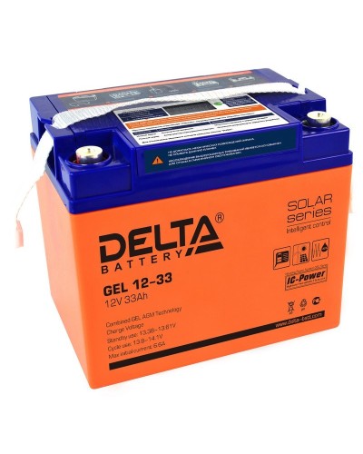 Delta GEL 12-33. Аккумулятор герметичный свинцово-кислотный. Delta в Томске