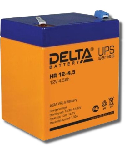Delta HR 12-4.5. Аккумулятор герметичный свинцово-кислотный. Delta в Томске
