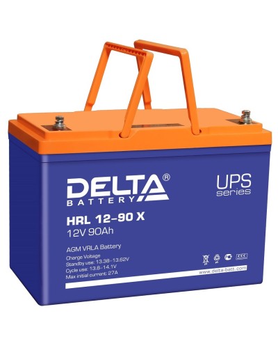 Delta HRL 12-90 X. Аккумулятор герметичный свинцово-кислотный. Delta в Томске