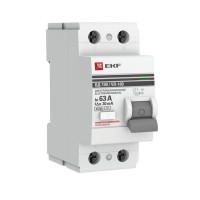 УЗО ВД-100 2P 63А 30мА тип AC эл-мех  PROxima (elcb-2-63-30-em-pro). Выключатель дифференциального тока (УЗО). EKF