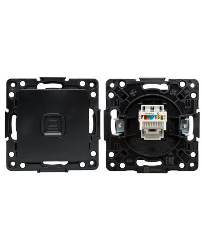 Стокгольм Механизм Розетки RJ-45 1-местной (EZK01-035-10). Механизм Розетки RJ-45 1-местной. EKF в Томске