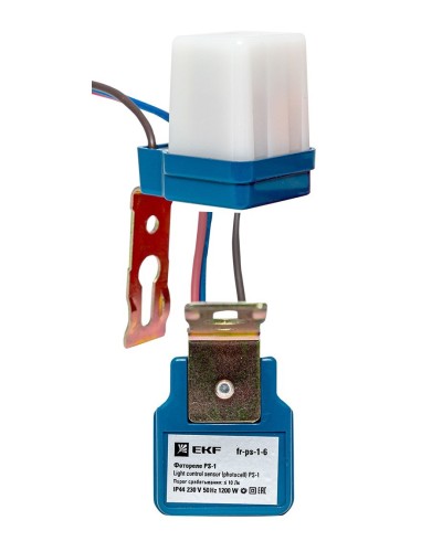 Фотореле PS-1 6А 1200Вт IP44 (fr-ps-1-6). Фотореле. EKF в Томске