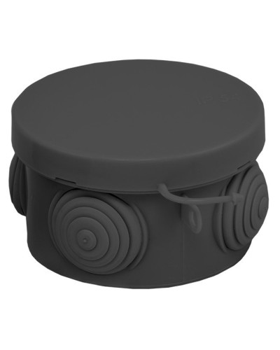 КМР-040-038 с крышкой (65х40) чёрная IP54 (plc-kmr-040-038-b). Коробка распределительная. EKF в Томске
