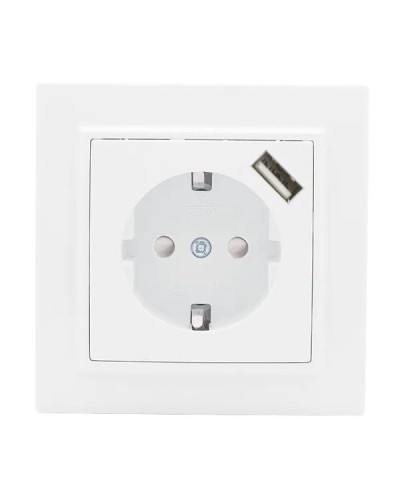 Минск Розетка 1-местная СП с/з 16А (ERR16-028-100-USB). Розетка 1-местная СП с/з 16А. EKF в Томске