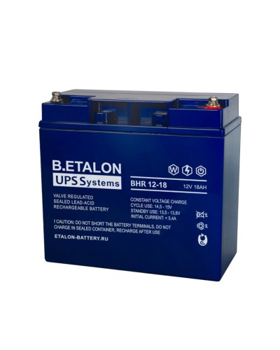B.ETALON BHR 12-18. Аккумулятор герметичный свинцово-кислотный. ETALON в Томске