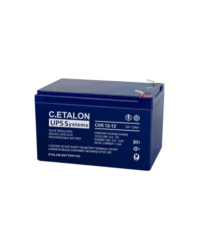 C.ETALON CHR 12-12. Аккумулятор герметичный свинцово-кислотный. ETALON в Томске