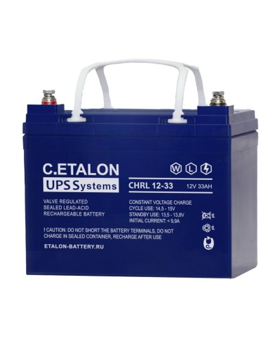 C.ETALON CHRL 12-33. Аккумулятор герметичный свинцово-кислотный. ETALON в Томске