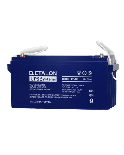 B.ETALON BHRL 12-80. Аккумулятор герметичный свинцово-кислотный. ETALON в Томске