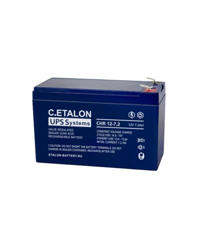 C.ETALON CHR 12-7,2. Аккумулятор герметичный свинцово-кислотный. ETALON в Томске