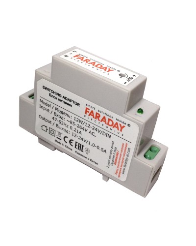 12W/12-24V/DIN. Блок питания. FARADAY в Томске