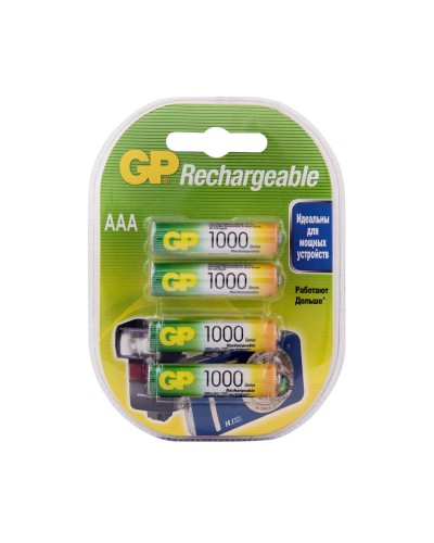 GP 100AAAHC AAA (GP 100AAAHC-2DECRC4), упак. 4 шт.. Перезаряжаемые аккумуляторы. GP Batteries в Томске