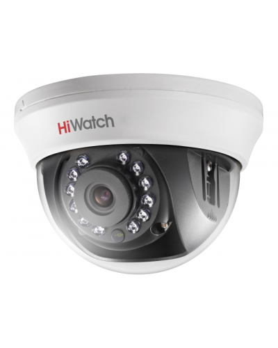 DS-T201(B) (3.6мм). Бюджетная видеокамера мультиформатная купольная. HiWatch в Томске