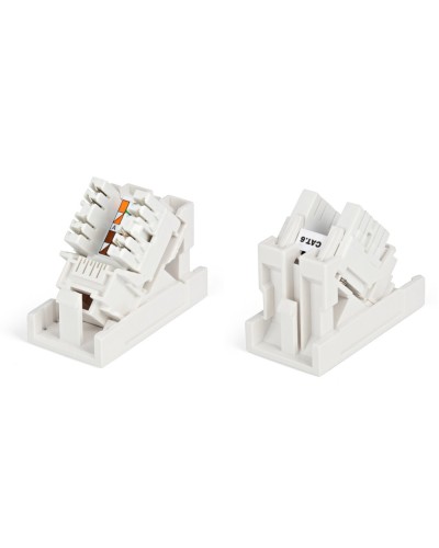 SIP2K-C6-M45-22.5. Вставка 45x22,5 с наклонным модулем RJ-45 категории 6. Hyperline в Томске