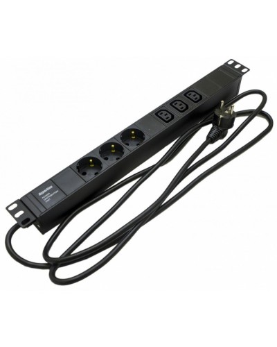 SHE19-3SH-3IEC-2.5EU. Блок розеток 19. Hyperline в Томске