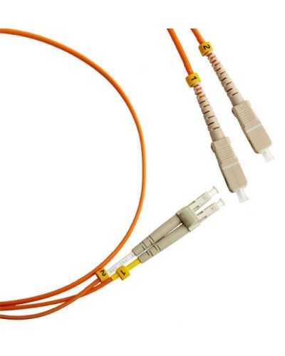 FC-D2-50-LC/PR-SC/PR-H-3M-LSZH-OR. Патч-корд волоконно-оптический LC-SC. Hyperline в Томске