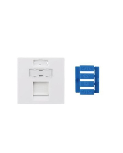 SIP3-1K-M45-45. Вставка 45x45 для 1 модуля Keystone Jack, со шторкой. Hyperline в Томске