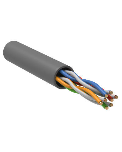 GENERICA U/UTP кат. 5E 100МГц 4 пары PVC INDOOR серый (BC1-C5E04-111-100-G). Кабель «витая пара» (LAN) для структурированных систем связи. IEK в Томске