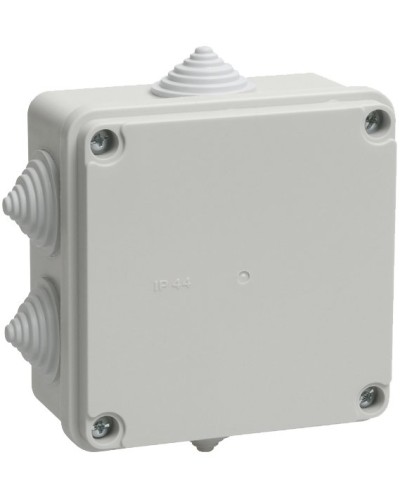 Коробка распаячная КМ41234 100х100х50 открытой проводки IP55 6 гермовводов серая (UKO11-100-100-050-K41-55). Коробка распаячная безгалогенная (HF). IEK в Томске