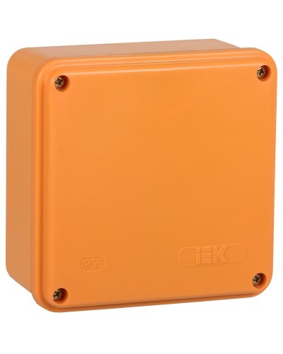 Коробка распаячная огнестойкая ПС 100х100х50 6P 4мм² IP44 гладкие стенки (UKF20-100-100-050-6-4-09). Коробка распаячная огнестойкая безгалогенная (HF). IEK в Томске