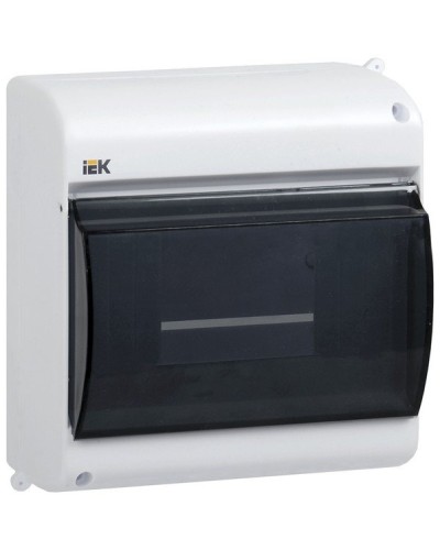 Корпус пластиковый КМПн 2/4 IP30 белый KREPTA 3 (MKP42-N-04-30-12). Щиток модульный с прозрачной дверцей, настенный. IEK в Томске