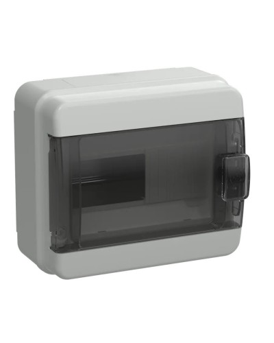 Корпус пластиковый КМПн-8 IP65 TEKFOR (TF5-KP72-N-08-65-K03-K02). Корпус модульный пластиковый черная прозрачная дверь. IEK в Томске