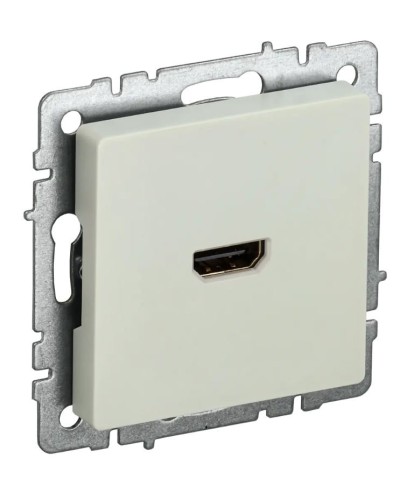 Розетка HDMI РHDMI-0-БрКр бежевый BRITE (BR-H10-K10). Розетка HDMI. IEK в Томске