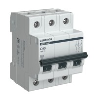 GENERICA ВА47-29М 3P C 40А 4,5кА (MVA21-3-040-C-G). Автоматический выключатель. IEK