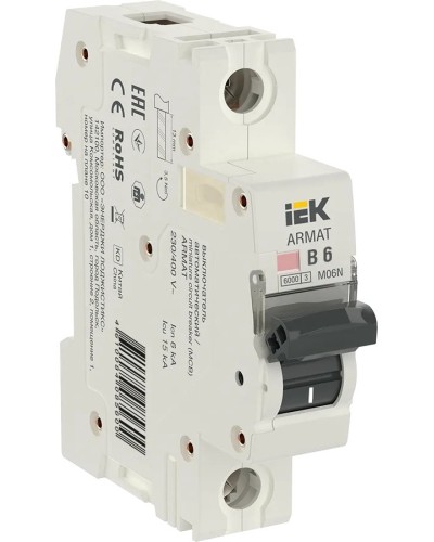 M06N 1P B 6А 6кА ARMAT (AR-M06N-1-B006). Автоматический выключатель. IEK в Томске