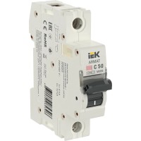 M06N 1P C 50А 6кА ARMAT (AR-M06N-1-C050). Автоматический выключатель. IEK