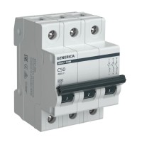 GENERICA ВА47-29М 3P C 50А 4,5кА (MVA21-3-050-C-G). Автоматический выключатель. IEK