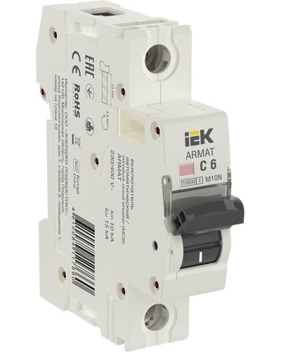 M10N 1P C 6А 10кА ARMAT (AR-M10N-1-C006). Автоматический выключатель. IEK в Томске