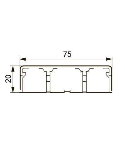 Короб DLPlus 75х20 (030033): Кабель-канал в Томске