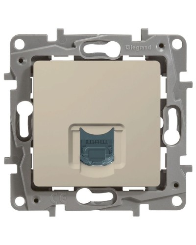 Розетка 5e, UTP, 1хRJ45, ETIKA, слоновая кость (672341). Розетка. LegranD в Томске
