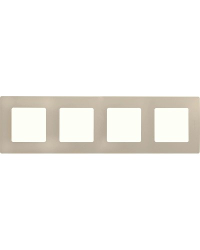 Рамка 4 поста ETIKA, слоновая кость (672514). Рамка. LegranD в Томске
