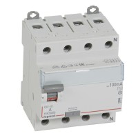 ВДТ DX3 4П 63А AC 100мА N справа (411714). Выключатель дифференциального тока. LegranD
